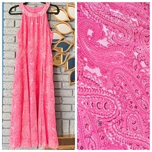 Tommy Hilfiger Pink Paisley Maxi Dress